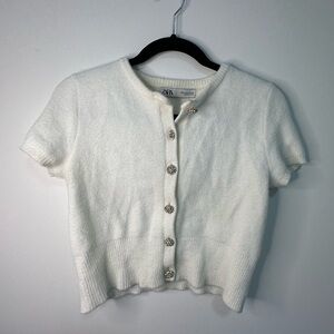 ZARA BUTTON UP KNIT SHIRT